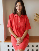 Coral Iker Robe