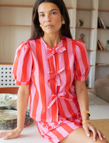 Pink and Red Striped Skirt Rania