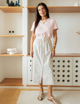 Pink & Green Vichy Skirt Engela
