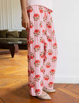 Pink striped and floral Niko pants