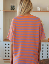 T-shirt orange & lilas Conrad