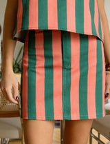 Jupe corail & verte Suki