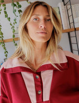Sweat bordeaux & rose Jones