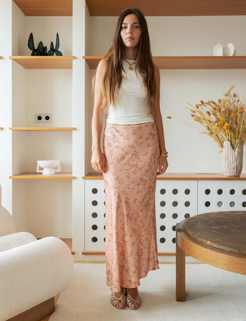 Pink floral skirt Nony