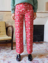 Jordy floral red trousers