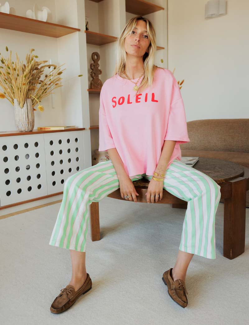 T-shirt rose Soleil