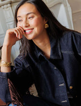 Blue Boya fringed jacket