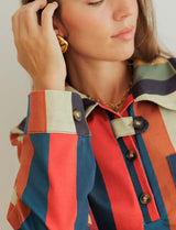 Robe à rayures multicolores Mavi