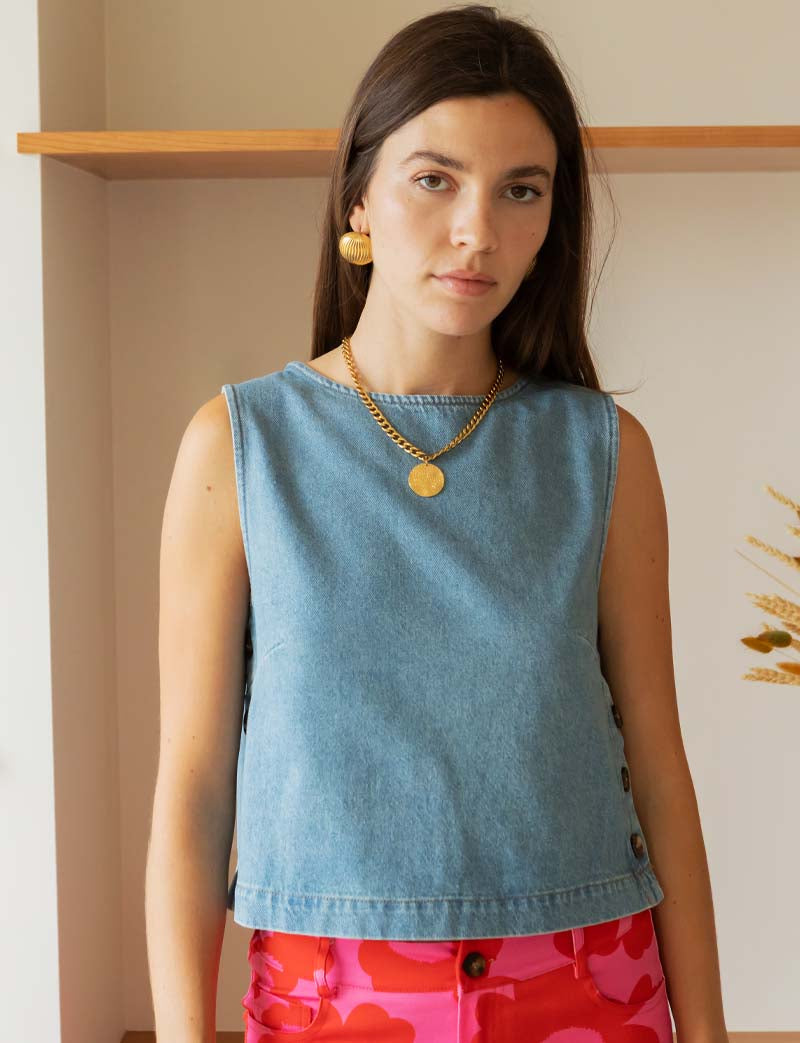 Top bleu Lior