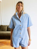 Mono corto azul Savia