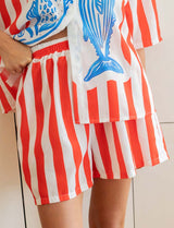 Red striped Marsa set