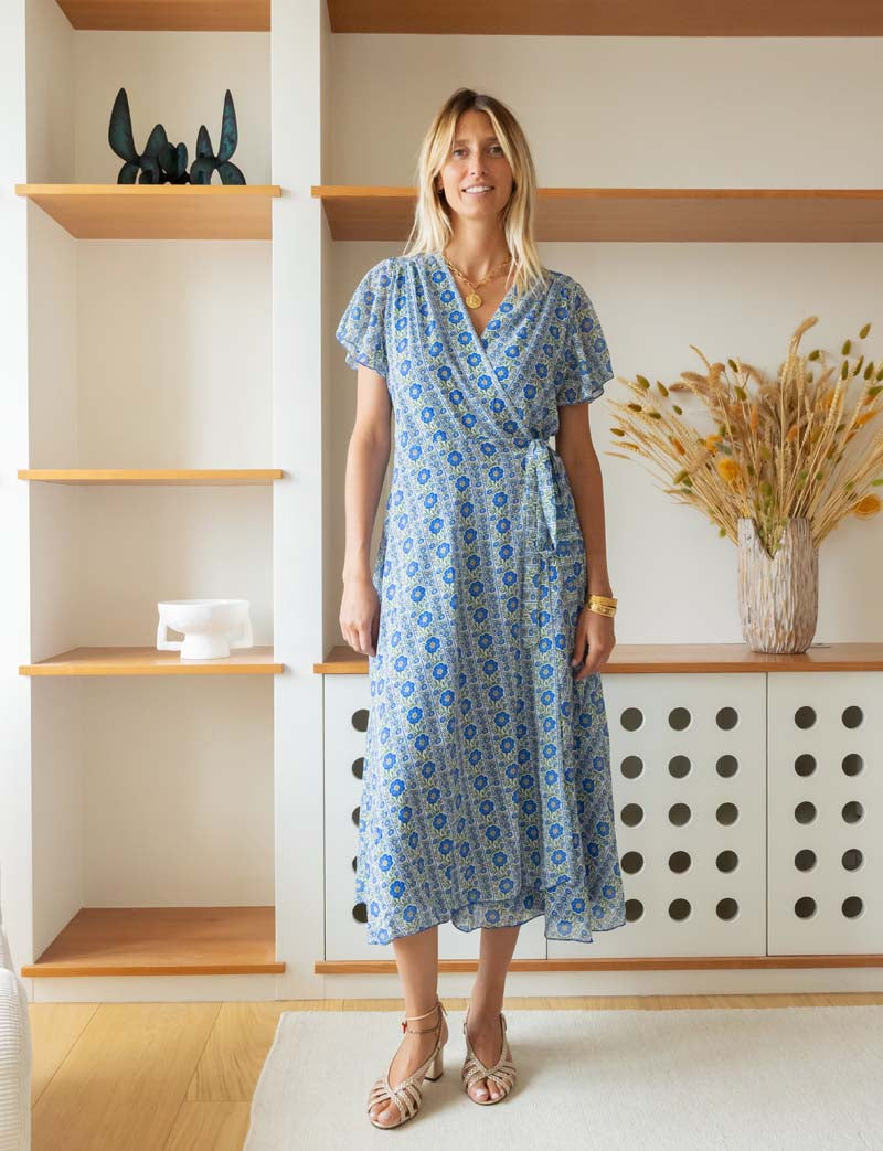Blue floral Hasina dress