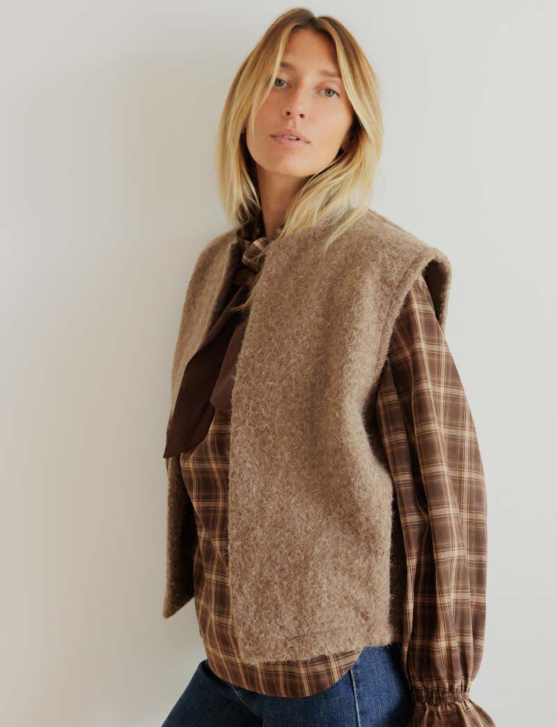 Gilet taupe Peny