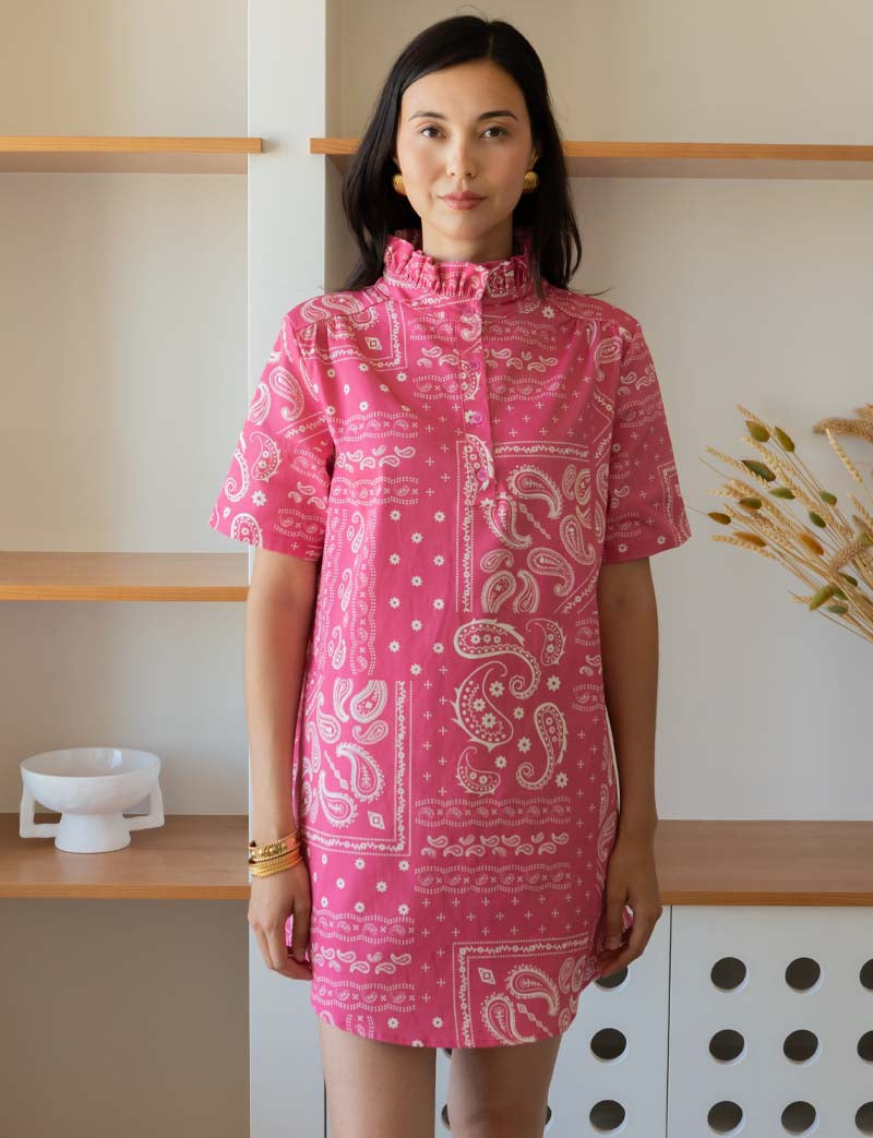 Robe rose bandana Fati