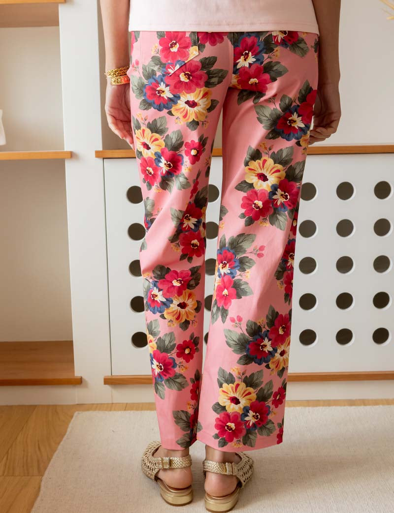 Floral Pink Jeans Jony
