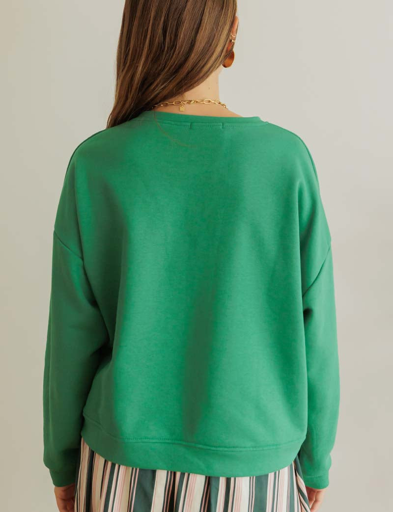 Sweat vert Paris Montmartre