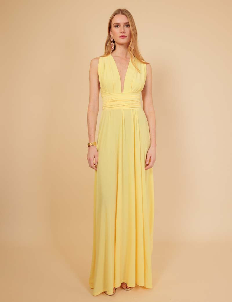 Robe multiposition jaune Annabella