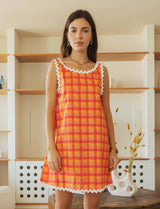 Robe vichy multi Calia