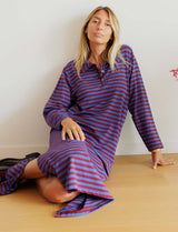 Robe bordeaux & marine Manon