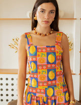 Top cítricos Lila