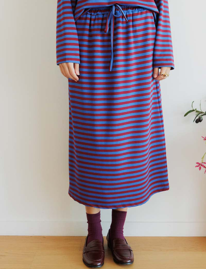 Blue and burgundy skirt Yago