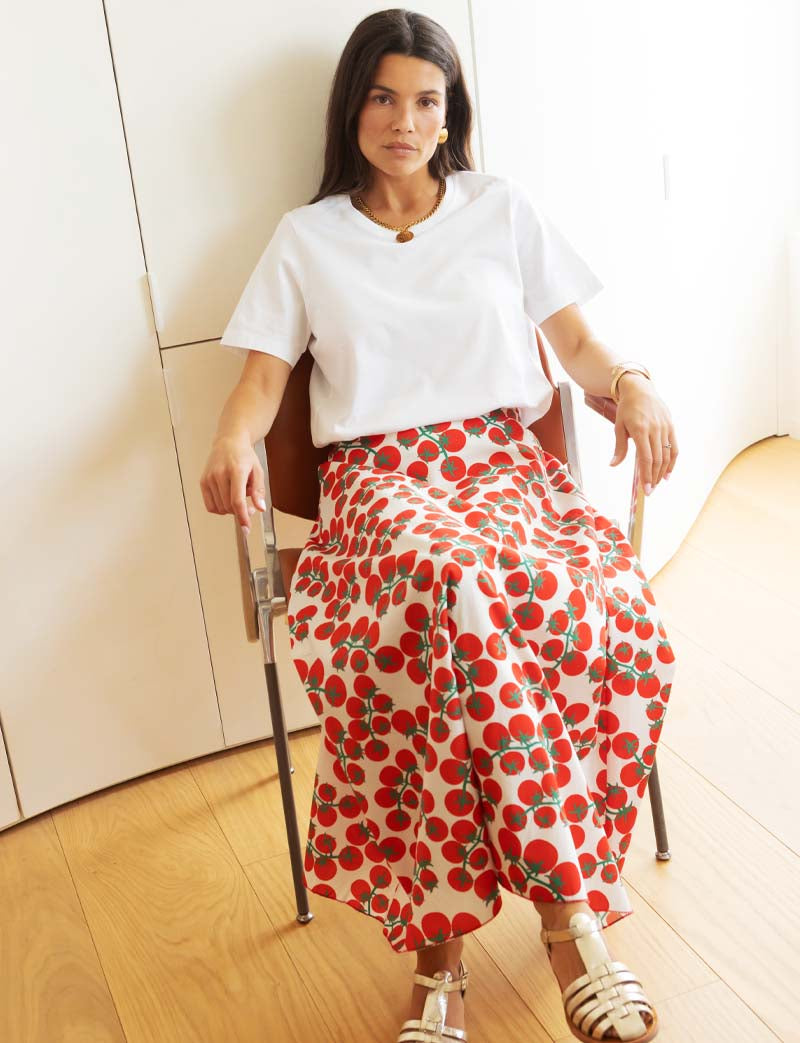White Skirt & Yvelle Tomatoes