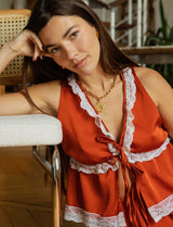 Top terracotta Kesia