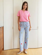 Blue Vichy Jeans Victor