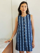 Robe bleue & coeurs Osma