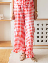 Pantalón vichy rojo Gasty
