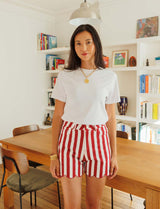 Jojo red-striped shorts