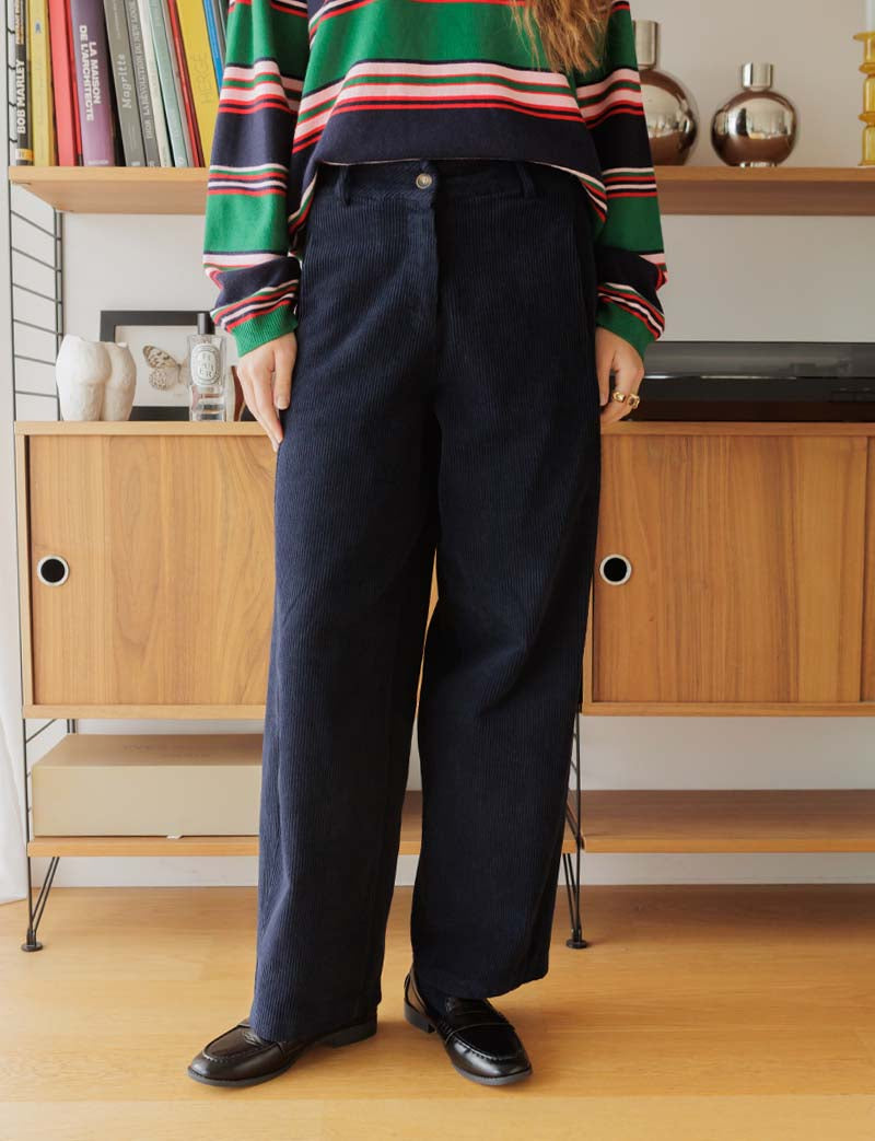 Navy Dylan trousers
