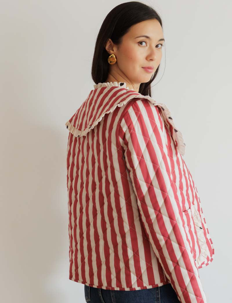 Lola striped & polka-dot jacket