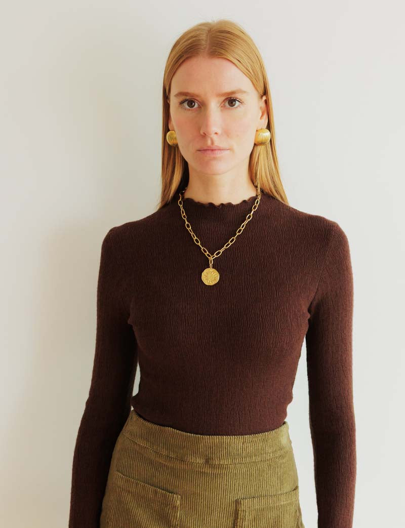 Top marron Gavriel