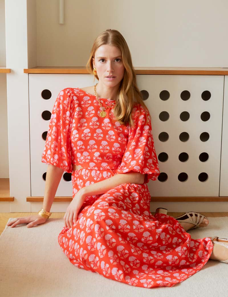 Jupe corail Luisa