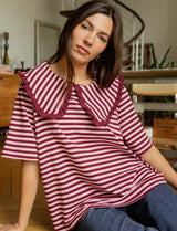 Pink & Bordeaux Popi T-shirt