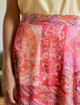 Falda patchwork rosa Yvelle