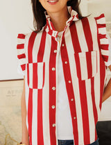 Drisa red-striped jacket