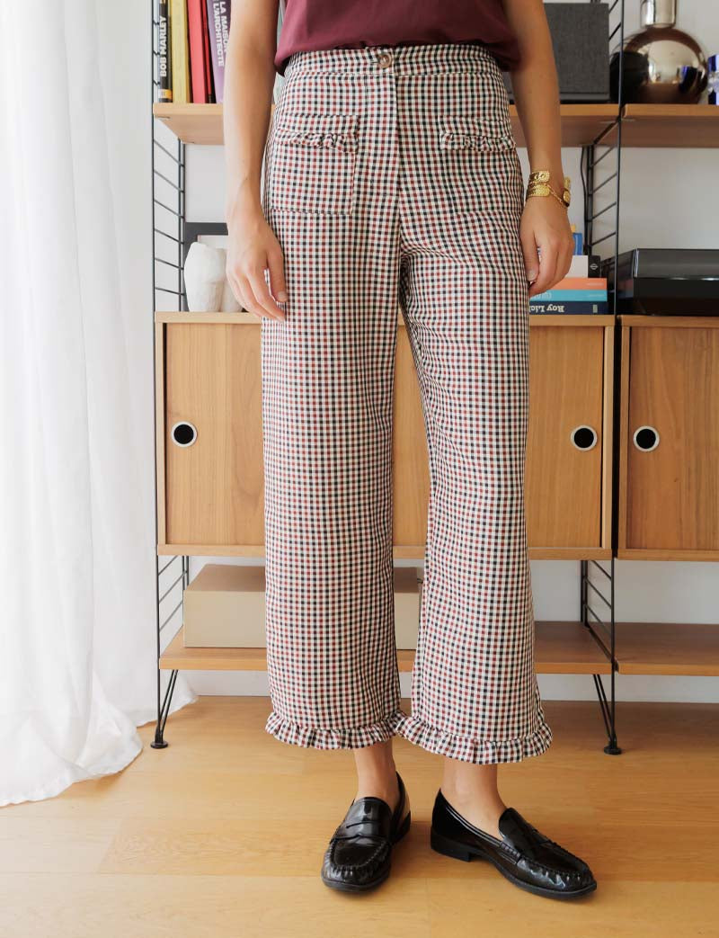 Zita checked trousers