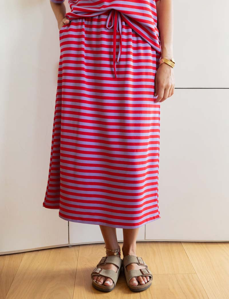 Red and lilac Yago skirt
