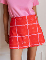Jupe short rouge Jara