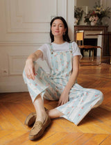 Salopette à rayures & fleurs Roey