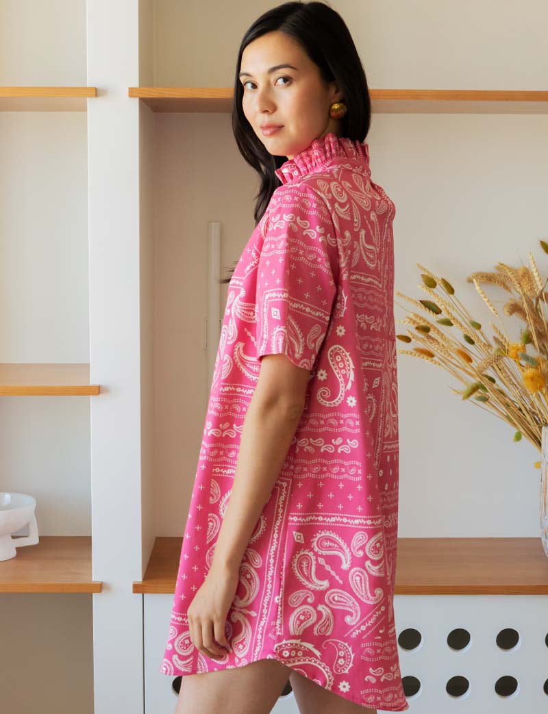 Robe rose bandana Fati