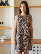 Safia leopard robe