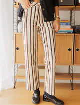 Ecru striped jeans Renzo