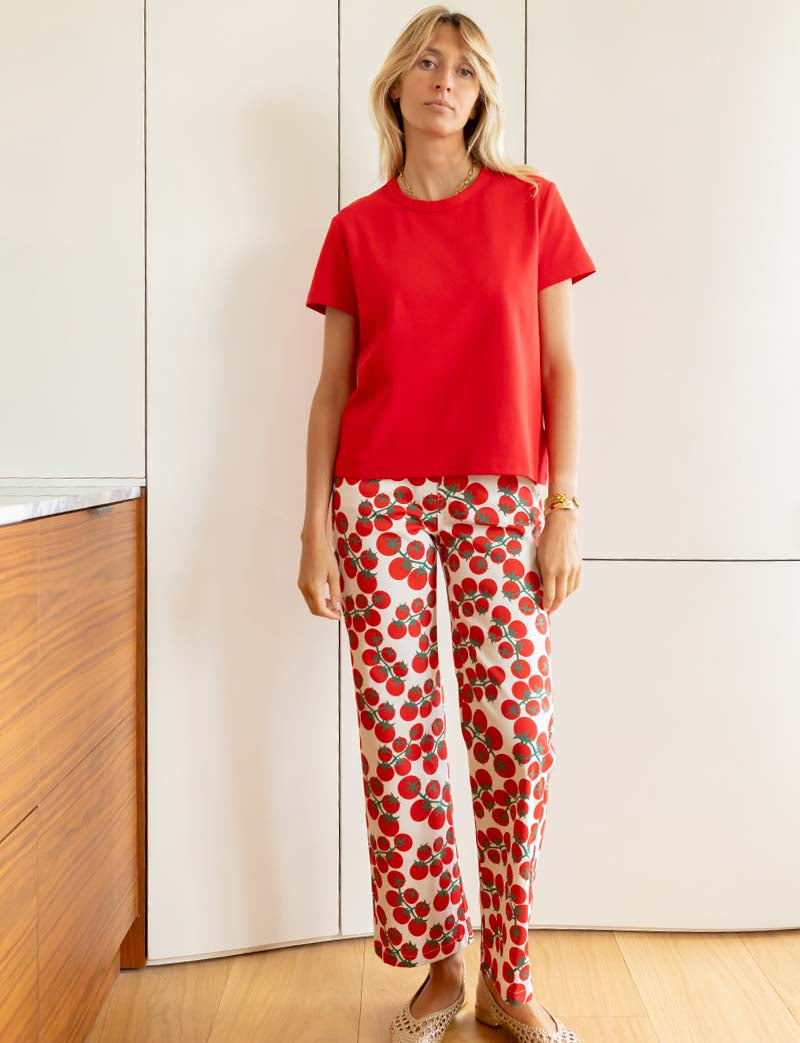 White jeans tomatoes Jony