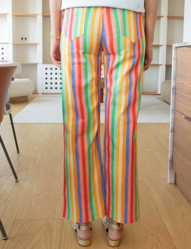 Jony Multicolored Striped Jeans