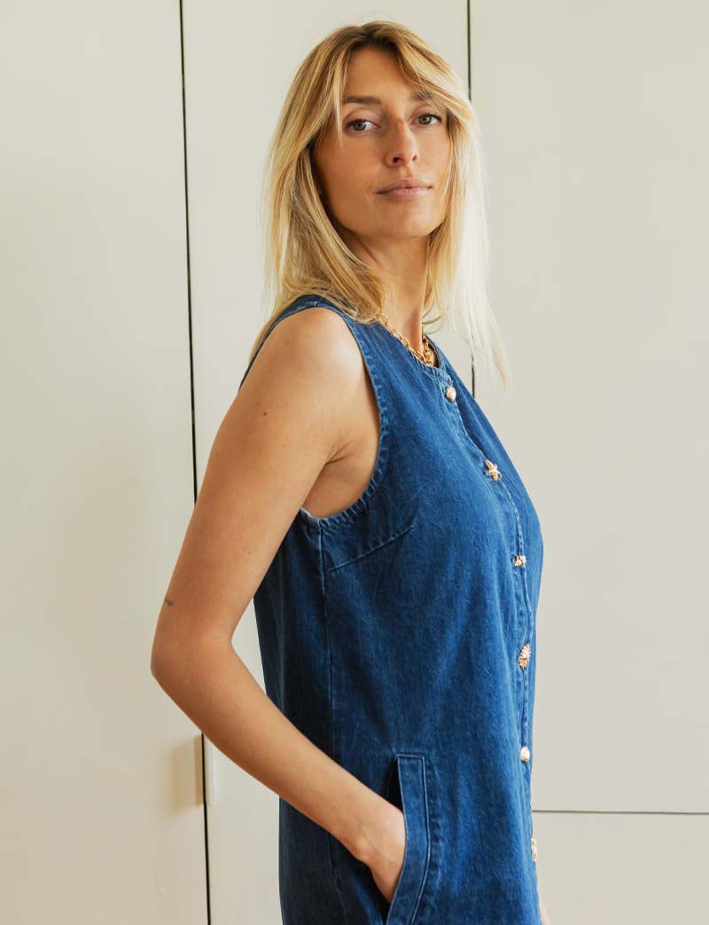 Robe en jean Analia