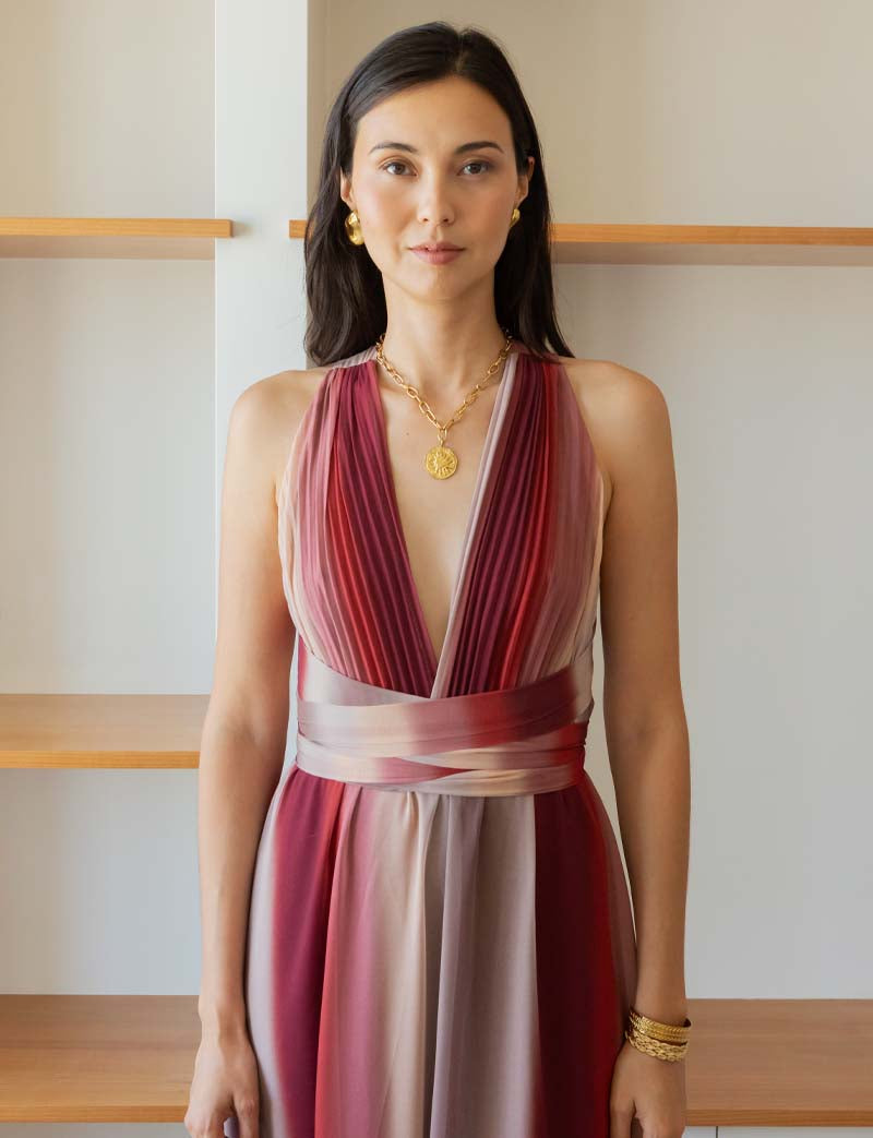 Robe bordeaux Diara