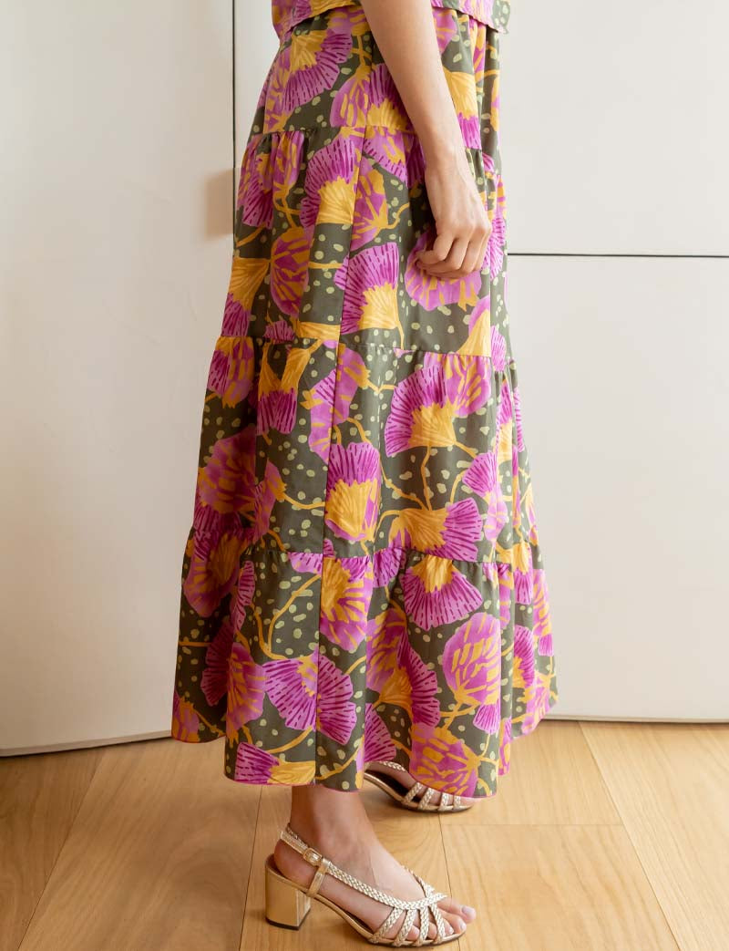 Falda oliva Fabia